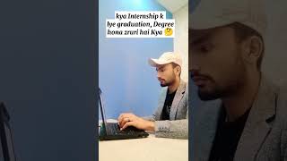 Is Degree Required for Internship 🤔 #computerscience #softwareengineer #coding #programming