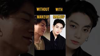 BTS members with and without makeup PART 1.#bts #btsarmy #btsshorts