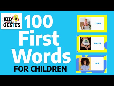 100 First Words for Children (Part 3) English Vocabulary Learning - Flashcards