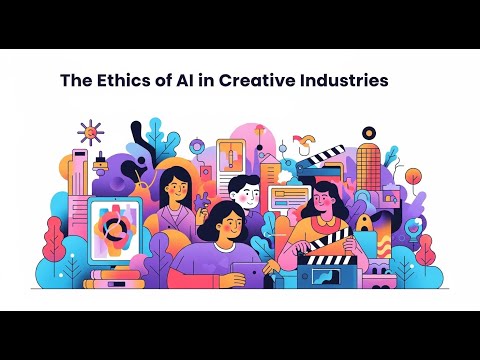 🎨 The Ethics of AI in Creative Industries 🤖 #ai #AIEthics  #ArtificialIntelligence  #AIArt #viral