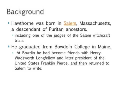 Nathaniel Hawthorne Individual and Society