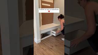 DIY drop zone makeover part 1 #mudroom #diyproject #diyideas #diyprojects #homeimprovement