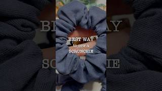 For an easier method, check out yesterday’s video 🩵 #learntosew #scrunchiestutorial