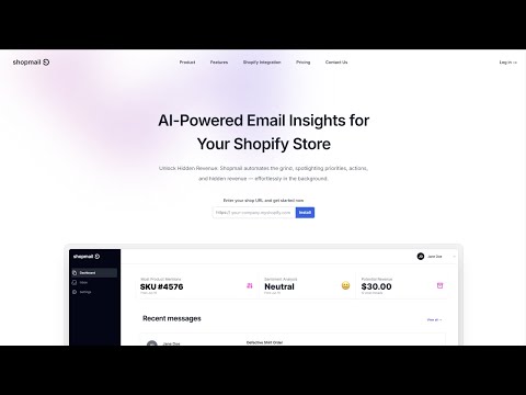 Shopmail - AI-Powered Email Insights for Your Shopify Store