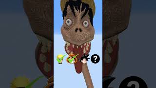 Anime Characters in Minecraft #anime #minecraft #dbz #naruto #onepiece #jjk #memes #goku