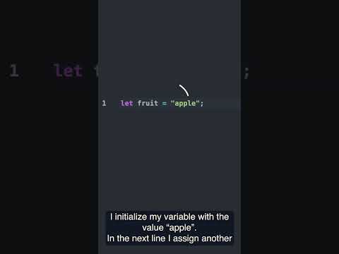 JavaScript variables reassignment explained in an animated video