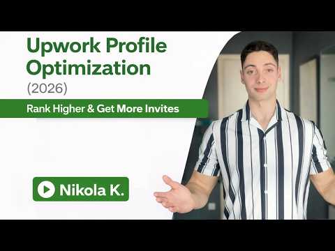 Upwork Profile Optimization (2026) | Rank Higher & Get More Invites | Nikola K | Done For You