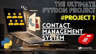 Contact Management System Using Python | The Ultimate Python Project Playlist | Hindi | VIDEO : 1