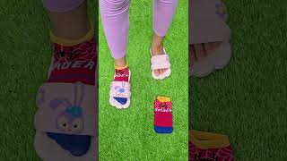 Which sandals and socks should she choose? 👡🦶👡 #love #viralvideoshorts #trendingshorts