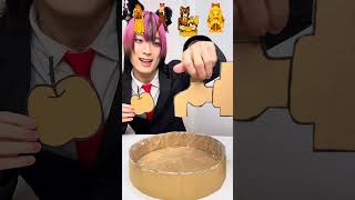 Sion princess Washing a cute cardboard apple