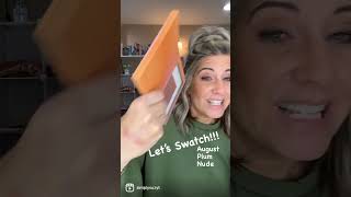 Let’s Swatch! We are comparing August lip+cheek from Seint Beauty