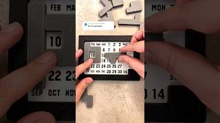Solving the Calendar Puzzle from your comments! #puzzlesolving