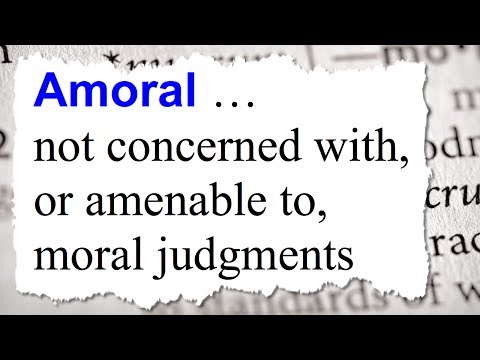 Surviving in an amoral environment