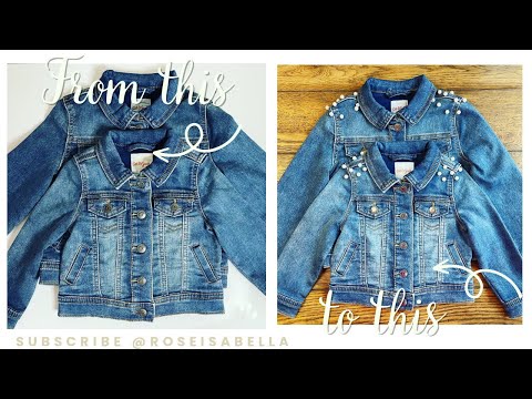 20 Minute DIY Jean Jacket Pearl Upgrade