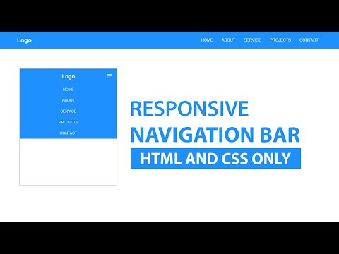 How to Create Responsive Navigation Bar using HTML and CSS only