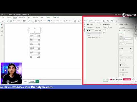 How to Use Bookmarks and Buttons in Power BI | Interactive Dashboard Tips