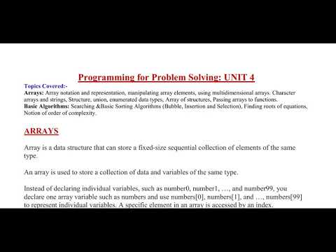 Array part 1