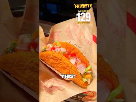 Taco Bell Friday Offer | Everything at ₹129 #tacobell #tacos #burrito #churros #fridaymotivation