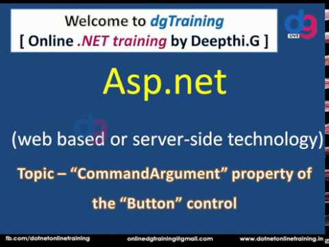 "CommandArgument" Button control property in Asp.net | dgTraining