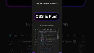 Create a Gradient Border Animation with CSS