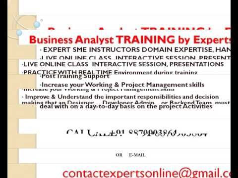 Business Analyst Online Training