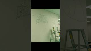 Painting a wall at my school! #art #doodles #mural @CyberKittyPlayz @PC_ETC4