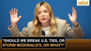 'It's Geopolitics, Not Gossip!': Meloni Shuts Down Those Wanting Italy To 'Distance' From U.S.