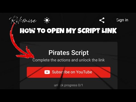 [Tutorial] | How To Open My Script Link (Rekonise)