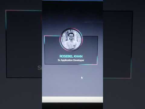 web animated card design for website.
