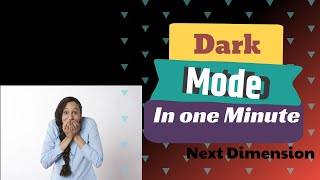 Make Your Website in Darkmode in One minute|Next Dimension|Bangla |2020| JavaScript