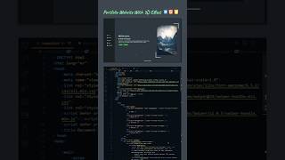 3D effect portfolio website (HTML, CSS, JS)#htmlcssjs #code #htmlcssjsproject #dev #css