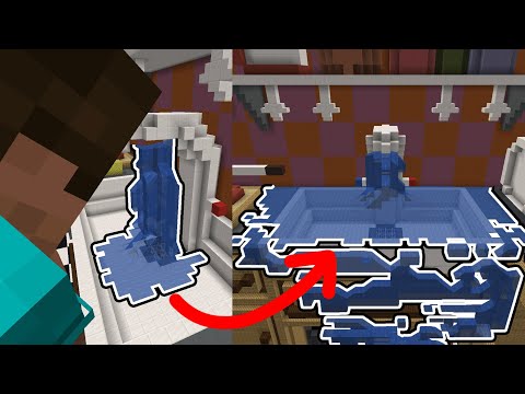 Minecraft realistic water vs sink