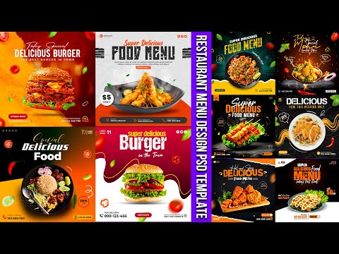 restaurant menu design psd template free download | food ads design psd template #food #resturant