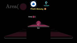 Math's Beauty 😍 || Circle area by Exhaustion #mathsbeauty #maths #circle #ytshorts