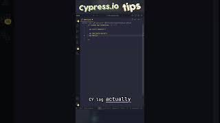 Cypress Log Command: Formatting E2E Tests! #shorts
