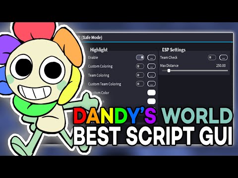 [FREE] DANDY'S WORLD SCRIPT GUI 🌻 | AUTO SKILLCHECK, ESP, WALKSPEED | ALL EXECUTORS