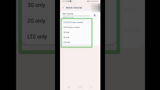 Mobile Network ko 4G/5G me kaise change kare || mobile network change 4G/5G || #shorts