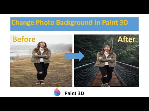 Change Photo Background In Paint 3D | How To Remove Background From Picture #removebackground