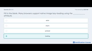 Fill in the blank. Many browsers support native image lazy-loading using the _________ attribute.