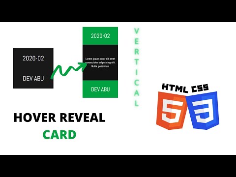How to create Hover Reveal Card | HTML & CSS