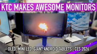KTC Monitors are Awesome - Android, OLED, Mini LED | CES 2026 Booth Video