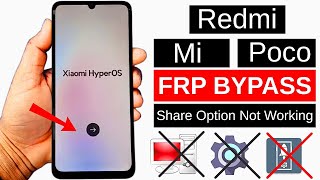 Xiaomi FRP Unlock 2026 🔓 | Redmi / Poco / Mi | Android 14 & 15 | Google Account Bypass Without PC