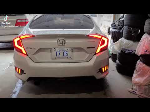 Honda civic 10th Gen LED Tail Lights installed.