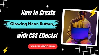 How to Create a Neon Button with Hover Glow Effect in CSS |CSS Button Animation