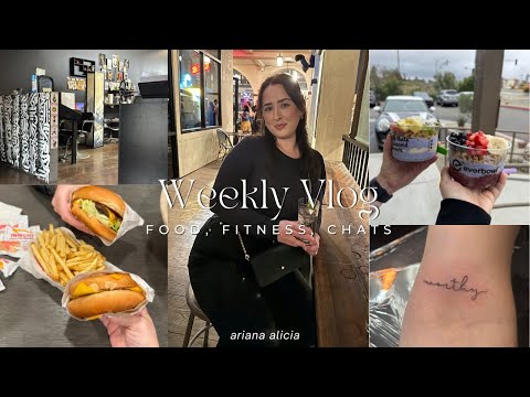 week in my life | getting tattoos, grocery haul, going to the gym, and a weird parking lot moment