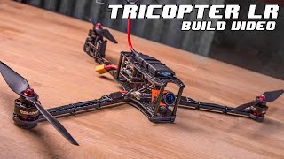 TRICOPTER LR - Long Range FPV, 1h+ Flight time, Foldable multirotor - Build Video.
