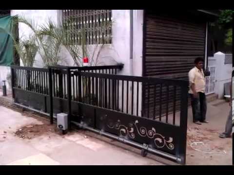 Sliding Black Gate Metal Inside View