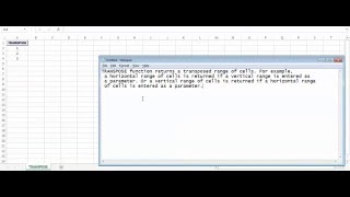 Excel TRANSPOSE Function - How to use TRANSPOSE Function