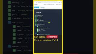 Java Spring Boot(Get User Location)SpringBoot Tutorial,Java Tutorial In Telugu,Java Tutorial #shorts