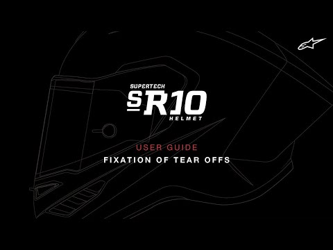 Supertech R10 Helmet User Guide | Fixation of Tear Offs